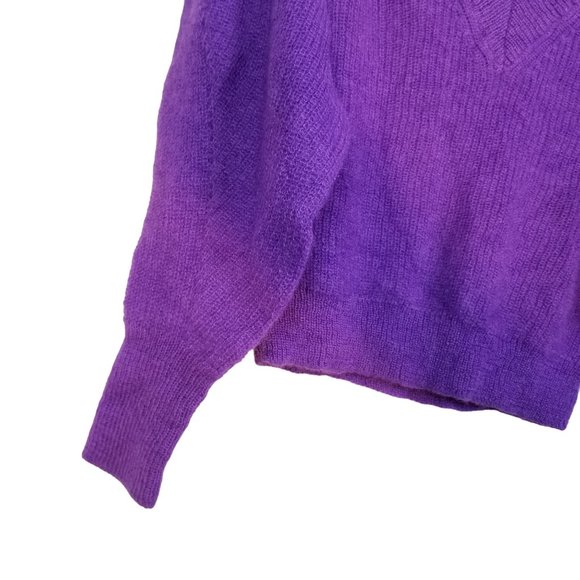 Purple Mohair sweater made in Italy Essential Antwerp size xs - Picture 5 of 10